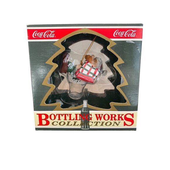 Coca Cola Ornament Santa Elf Bottling Works Collection New In Box - Picture 2 of 4